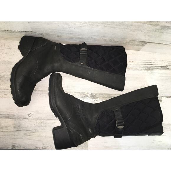 Merrell Winter Riding Boot Womens 7.5  Black Leather Knee High Waterproof - Picture 8 of 10